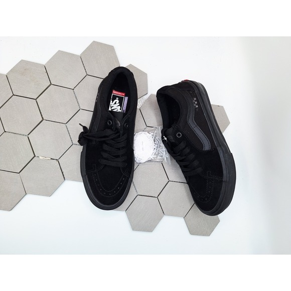 Vans BMX Skate SK8 Low Pro BMX Triple Black Men Sz 7 Boys Sz 7Y Popcush Rare - Picture 7 of 10